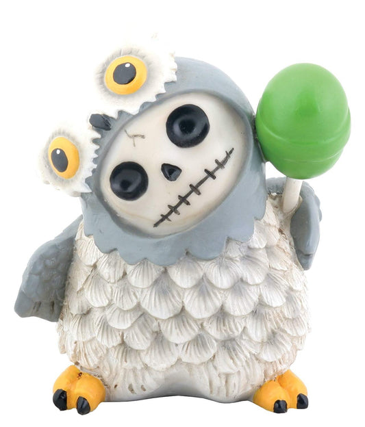 Furry Bones Snowy Hootie Owl Statue