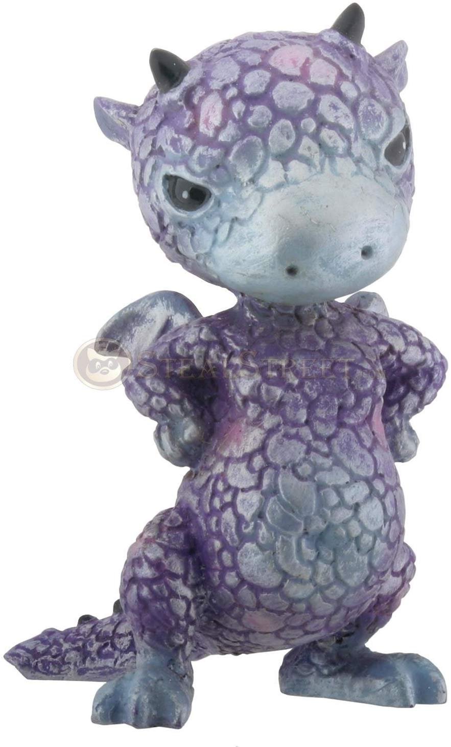 3.5 Inch Cold Cast Resin Purple Surly Dragon Full of Sass Figurine