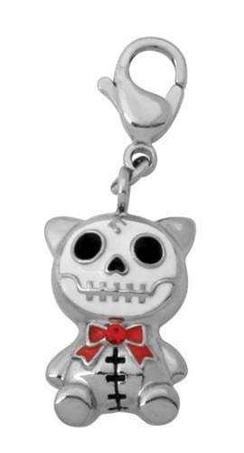 SUMMIT COLLECTION Furrybones Cat Mao Mao Skeleton Boy Key Chain Charm