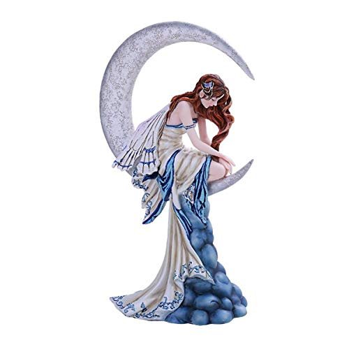 Pacific Giftware PT Memory Winged Fairy Sitting on The Moon Collectible Figurine