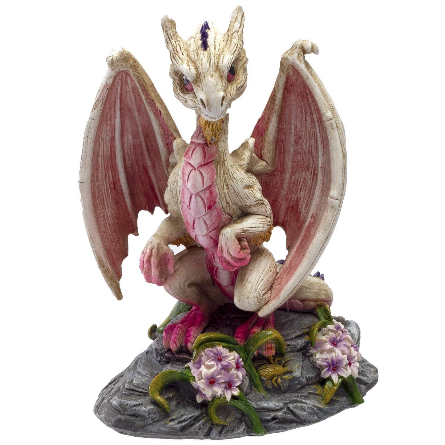 Pacific Giftware Garlic White Dragon Resin Figurine