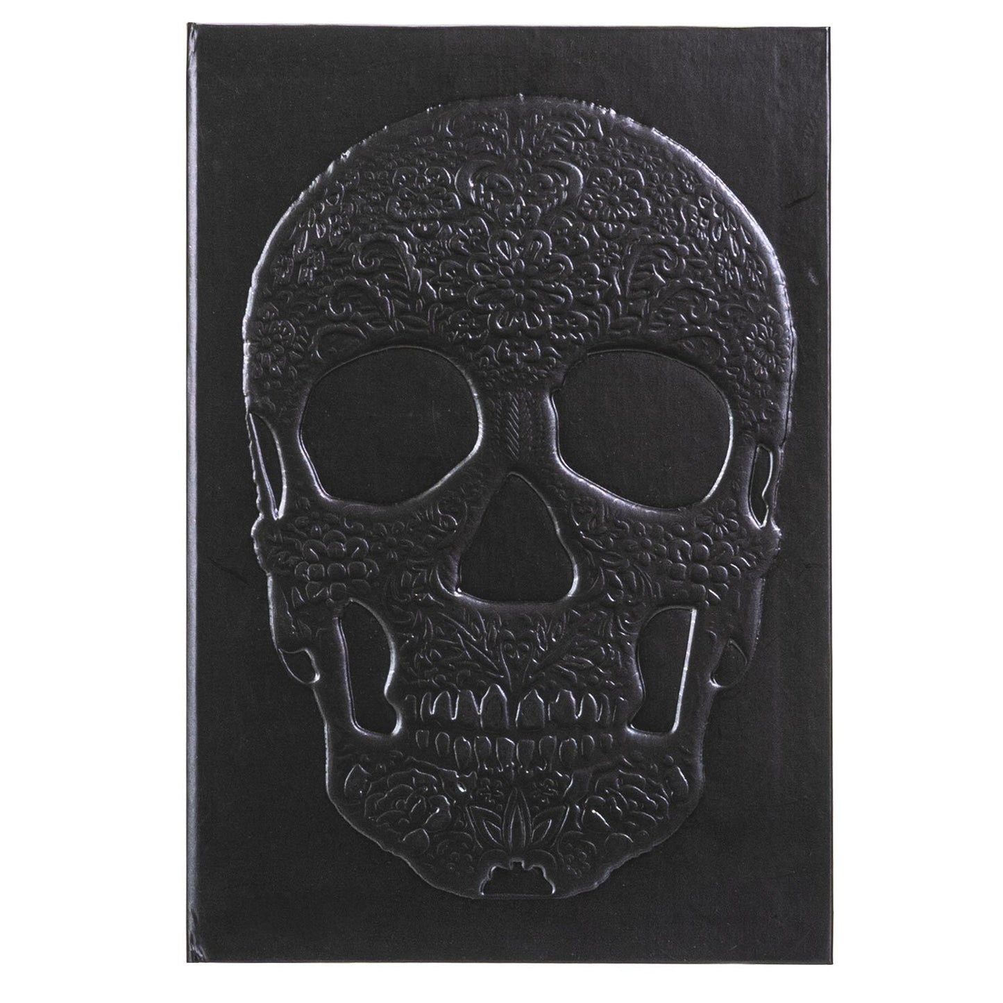 Embossed Floral Skull Hardback Journal