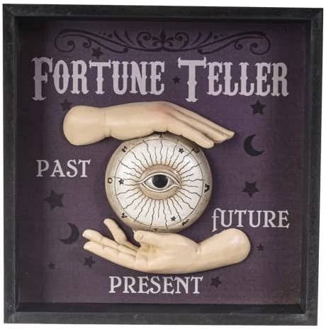 Pacific Giftware Fortune Teller Psychic Eye Decorative Wall Plaque Shadowbox 9.43” Tall