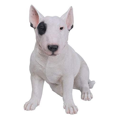 15.7" Tall Realist Bull Terrier Dog Home Decor Resin Figurine