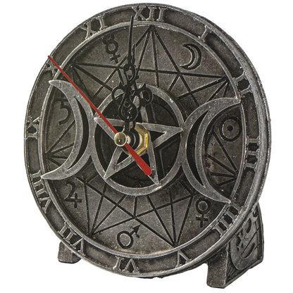 Wiccan Desk Clock with Alchemy England Design