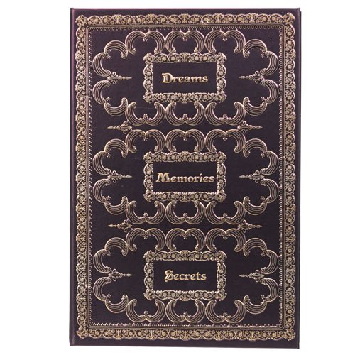 Dreams Memories Secrets Hardcover Embossed Blank Journal 8.25"