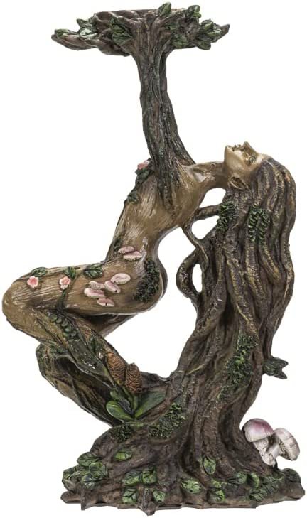 Greenwomen ENT Tea Light Candle Holder Resin Figurine