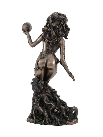 Bronzed Earth Mother Goddess Gaia Statue