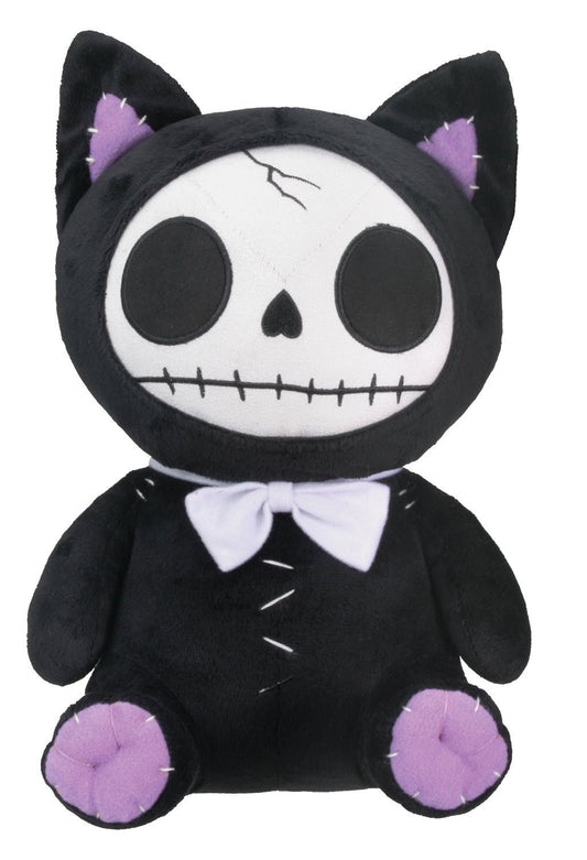 Furrybones Black Cat Mao Mao Wearing White Bow Tie Plush Doll