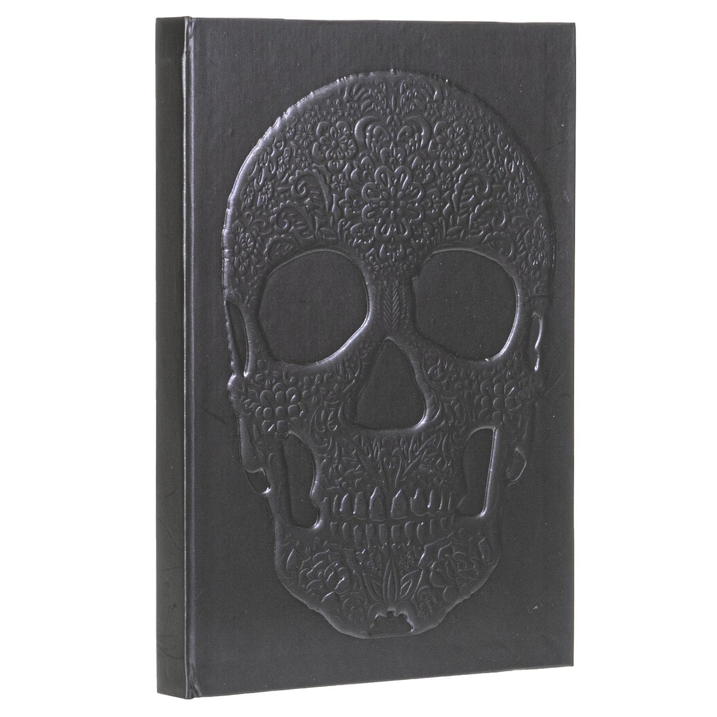 Embossed Floral Skull Hardback Journal