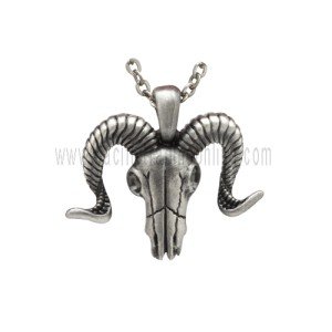 Botega Exclusive Ram Skull Pendant Necklace Zinc Alloy 100% Lead Free