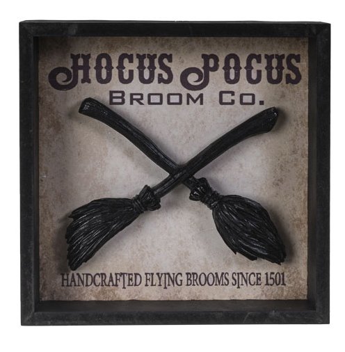 Pacific Giftware Hocus Pocus Inspired Decorative Wall Plaque Shadowbox 8” Tall