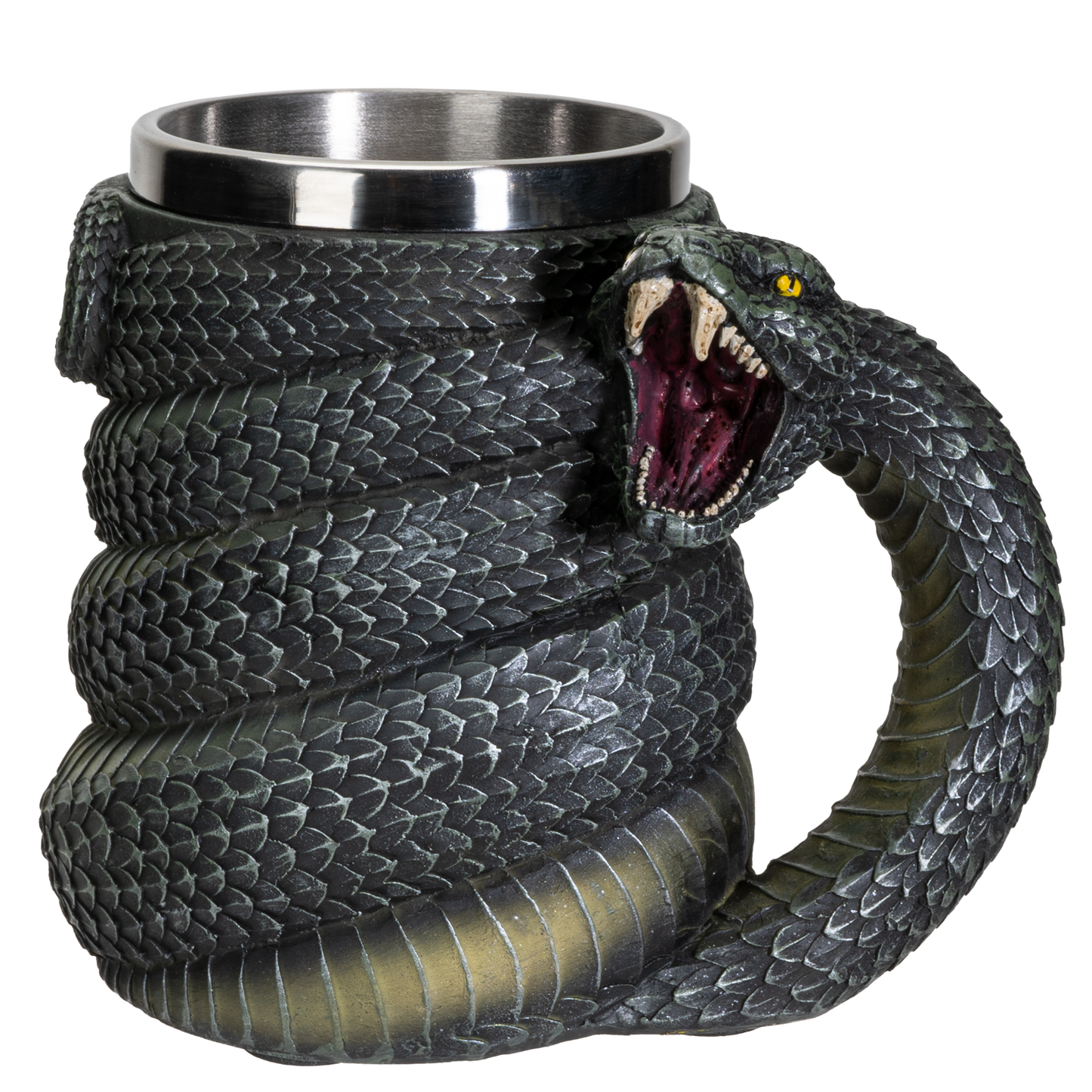 Serpent Snake Coffee Mug Cup 16 fl oz Green Anaconda Beer Tankard