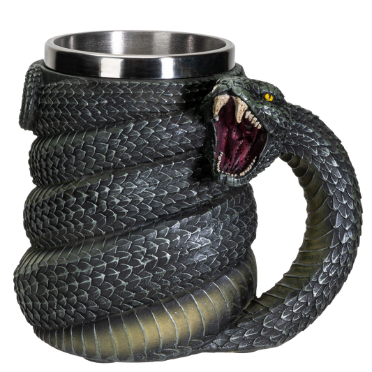 Serpent Snake Coffee Mug Cup 16 fl oz Green Anaconda Beer Tankard