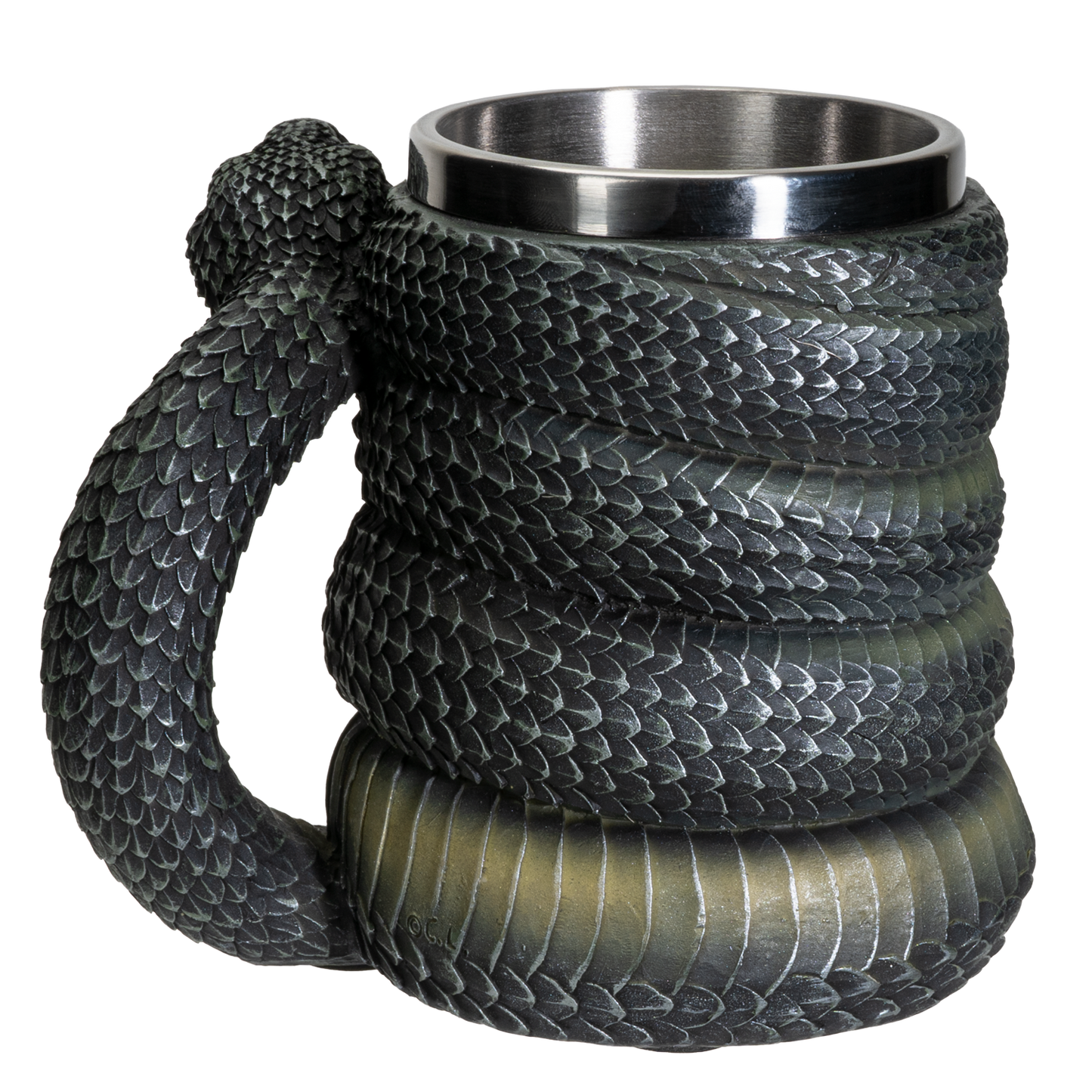 Serpent Snake Coffee Mug Cup 16 fl oz Green Anaconda Beer Tankard