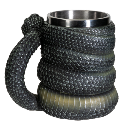 Serpent Snake Coffee Mug Cup 16 fl oz Green Anaconda Beer Tankard